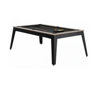 René Pierre Billard Steel Oslo Pieds Gris Drap Gris Ardoise