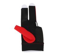 Billard s 3 Doigts en Nylon pour l'élasticité Confortable adaptée à la Main Gauche ou Droite, Un Billard Masculin ou féminin (Rouge)