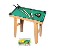 Billiard Compact C/Pieds Marron Clair - Jouet Pour Enfants 6+ Ans
