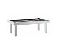 Billard transformable en table René Pierre LAFITE Blanc - Drap Gris Ardoise