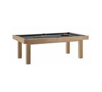 Billard transformable en table - René Pierre - LAFITE Chene Sable - Drap Gris Ardoise - 16 billes incluses