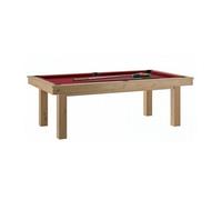 Billard transformable en table - René Pierre - LAFITE Chene Sable - Drap Rouge - 155 kg