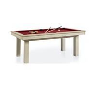 Billard transformable en table René Pierre LAFITE Oslo - Drap rouge