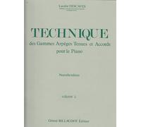 BILLAUDOT DESCAVES LUCETTE - TECHNIQUE DES GAMMES ARPEGES TENUES ET ACCORDS VOL.2 - PIANO Méthode et pédagogie Piano et instrument à clavier Piano