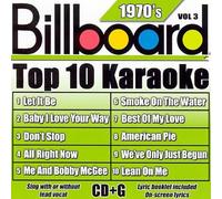 Billboard Top-10 Karaoke - 1970's Vol. 3 (10+10-song CD+G) by Various Artists