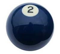 Boule de billard - Aramith - no. 2 - 57.2 mm - Résine phénolique - Mixte