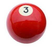 Bille Billard Américain Aramith N°3, 57,2mm