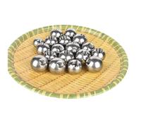 Bille de roulement filetée en acier inoxydable, insert fileté, bille en acier filetée percée M2, diamètre 5-20 mm, bille filetée demi-trou(18mm*m2[4pcs])