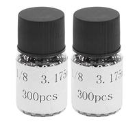 Bille en acier, 300 pièces/bouteille 1/8 po de diamètre 304 en acier inoxydable à surface hautement polie billes de roulement en acier de précision pour produits chimiques aérospatiale pour