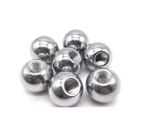 Bille en acier inoxydable filetée, insert fileté, bille en acier filetée percée M2,5, diamètre 5/6 mm, bille filetée demi-trou(5mm*m2.5[20pcs])