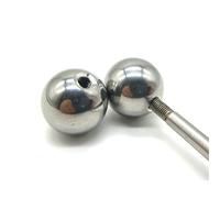 bille filetée, Acier inoxydable 304 massif avec bille en acier filetée, vis à tête sphérique M20, diamètre : 40 mm-60 mm, semi-filetée(18mm*m10[4pcs])