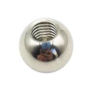 bille filetée, Acier inoxydable 304 massif avec bille en acier filetée, vis à tête sphérique M20, diamètre : 40 mm-60 mm, semi-filetée(9mm*m2[4pcs])