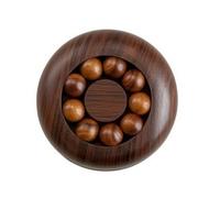 Bille Rotative à Main Jouet Antistress Fidget Disque Perlé Anneau Perles Bois Format Compact Facile à Porter pour Moments Concentration Étude Open Maison, Style to 1