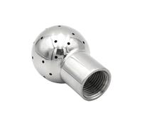 Bille rotative en Acier Inoxydable, Stainless Steel Spray Ball Head Female Thread 1/2" 3/4" 1" SUS304 Cleaning Fixed Wash Fitting Homebrew(45720)