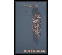 Biller Antik AIR France Espagne Georges Mathieu Affiche publicitaire Impression d'art Faks_Publicité 482