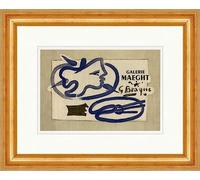 Biller Antik Galerie Maeght 742 Poster encadré Georges Braque Plakatwelt