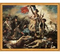 Biller Antik La liberté guide le peuple à Eugene Delacroix LW H A2 0464