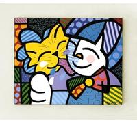 Biller Antik Popart Neo Chat Humain Chance Coloré Art Poster Romero Britto Plaque 11