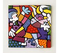 Biller Antik Romero Britto Pop Art vers 1997 Neo Poster Danseur Reproduction Affiche Plaque 03