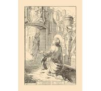 Biller Antik Saint Bernardin de Sienne Bernhardin Perugia Saint Gravure sur bois A4 1038