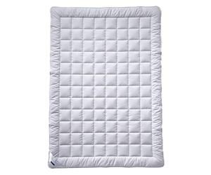 Billerbeck-Light Rond Couette Camel Cheveux, Blanc, ca. 155x220 cm