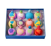 Billes de Bain Moussantes 12 Pièces Effervescentes aux Couleurs Arc-en-