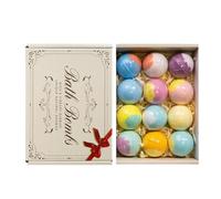 Billes de Bain pour Femme | Fabriquées à la Main pour un Spa à Domicile | 12 Pièces Bouillottes Parfumées Pour Douche | Pour Femmes, Vie de Bain et Voyage