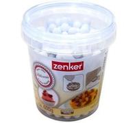 Zenker Billes de Cuisson en Céramique pour Fond de Tarte | Cuisson sans gonfler, Fond de tarte net, Céramique résistante, Billes 1,1 cm, Seau 600 g
