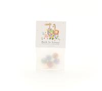 Billes de fleurs pour la rentrée scolaire « Animaux » | 5 billes de fleurs colorées dans un sac en papier parchemin (environ 10 x 5 cm) | avec motif mignon et adapté aux enfants | Idée cadeau créative