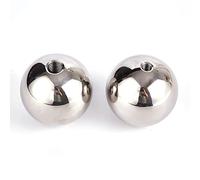 Billes de roulement filetées en acier inoxydable, 2 pièces M3 M4 M5 M6 M8 M10, filetage demi-trou, billes de perçage métriques, filetage interne, trou borgne 14 mm-18 mm(15mm*m5)