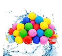 Billes d'eau réutilisables | 30 pièces réutilisables absorbants colorés réutilisables | Balles d'eau d'été - Pour les à l'intérieur, piscine, mer, lac, étang et arbres