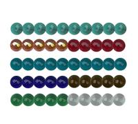 Billes en verre faites à la main : pierres mixtes colorées de 2 cm, boules décoratives décoratives de planètes, pierres précieuses décoratives scintillantes | Ensemble de petits verres en marbre pour