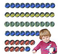 Billes en verre faites à la main - Pierres mixtes colorées de 2 cm - Boules décoratives planètes artistiques - Pierres précieuses décoratives lumineuses - Petit ensemble de verres pour vases