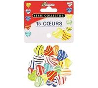 Billes en verre KIMPLAY - Cœur - 15 pièces - Pour enfants à partir de 3 ans