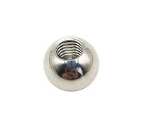 Billes filetées en acier inoxydable 304, sphères métriques à trou borgne avec insert fileté femelle, tailles M2-M12, diamètre 5-28 mm, 1 pièce(20mmxM8)