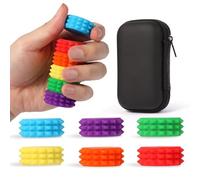 Billes Magnétiques Silicone Antistress - 6 Pièces Boules Sensorielles Magnétiques pour - Jouet Magnetique pour Bureau École Voyage Ados et Adultes