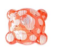 Billes pour Chiens Interactifs Sonores Animaux Rebondissants Compagnon | Balles Sonores Chien Pour Animaux Apaisement Nettoyage des Dents Salon Balcon Jardin Cour Pelouse Orange