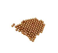 Billes solides en laiton (H62), 6mm, 6.35mm (1/4 ''), 6.75mm, 7mm, 8mm, billes de roulement de précision(200pcs,6mm)