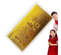 Billet commémoratif de l'année du serpent | Décoration souvenir en feuille d'or Billets de banque de collection | Billet de banque souvenir 2025 compact décoratif