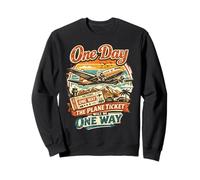 Billet d'avion Volant Pilote d'un Jour Aviation Cadeaux d'aviation Sweatshirt