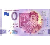Billet de 0 euros Leonardo da Vinci - Souvenir o zéro € - Sebd 2025-3