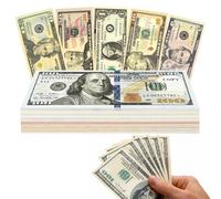 Billet de 180 Feuilles de Billets, Billets de Dollar, Dont 1 $, 5 $, 10 $, 20 $, 50 $, 100 $, Argent de Jeu pour Les mathématiques, Le comptage et Les Connaissances monétaires