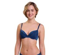 Billet Doux - Modèle Fidèle - Soutien-Gorge Coques Corbeille avec Armatures - Femme - 90A - Navy Pivoine Bleu