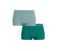 Billet Doux - Modèle Zen Attitude - Lot de Deux Shorties Taille Normale - Femme - 38/40 - Vert Lierre/Crème + Vert Lierre