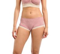 Billet Doux, Shorty, Modèle Zen Dentelle, Confortable et très féminin grâce à sa Maille en Tricotage Circulaire et Son Galon de Dentelle, Rose Chine + Craie, 38-40