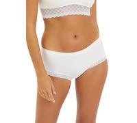 Billet Doux, Shorty, Modèle Zen Dentelle, Confortable et très féminin grâce à sa Maille en Tricotage Circulaire et Son Galon de Dentelle, Écru (Craie Gau), 42-44