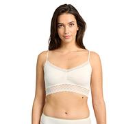 Billet Doux, Soutien Gorge Brassière sans Armature, pour Femmes, Modèle Zen Dentelle 56SAA20, Écru (Craie Gau), 34-36