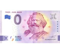 Billet Touristique 0 Euro Allemagne · Karl Marx · Souvenir zéro € Note Billet de Banque