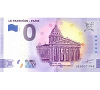 Billet Touristique 0 Euro France · Paris · Panthéon · Souvenir zéro € Note Billet de Banque