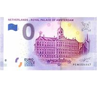 Billet Touristique 0 Euro Pays-Bas 2019 · Amsterdam · Palais Royal · Souvenir zéro € Note Billet de Banque